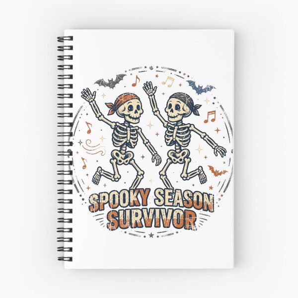 Item preview, Spooky Season Survivor Dancing Skeleton Halloween designed and sold by Worn and Witty.