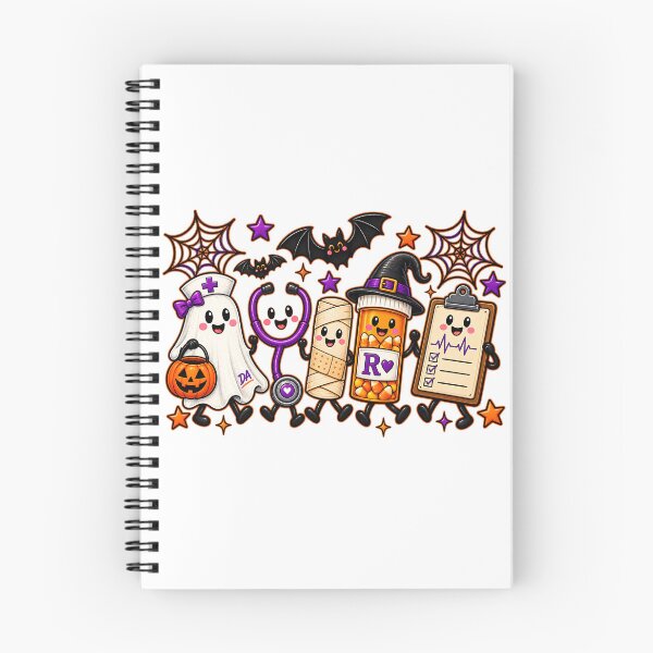 Item preview, Cute Nurse Ghost Halloween Medical Squad Kawaii Art designed and sold by DesignArtist.ia.