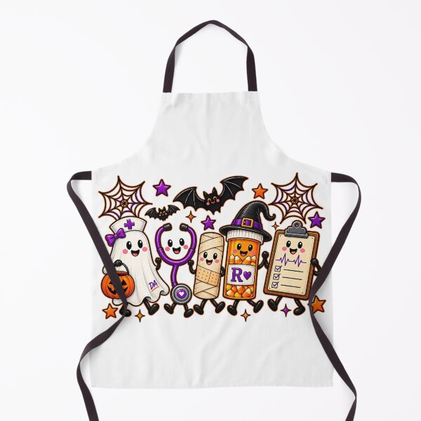 Item preview, Cute Nurse Ghost Halloween Medical Squad Kawaii Art designed and sold by DesignArtist.ia.