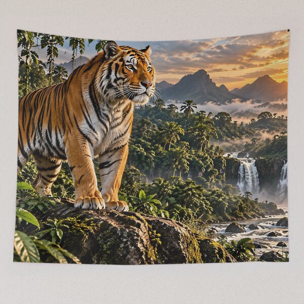 Artikelvorschau, Majestätischer Tiger – König des Dschungels entworfen und verkauft von Urban Echo – Where Creativity Echoes.
