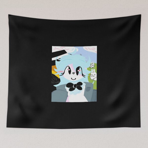 Item preview, Cute Character with Blue Hair and Bow Tie designed and sold by J-Mindful.