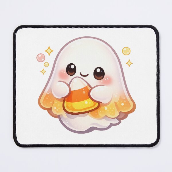 Item preview, Candy Corn Ghost – Soft Pastel Kawaii Sweet Spirit designed and sold by Sommium .