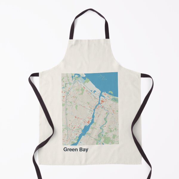 Item preview, Green Bay Minimalistic Map Art designed and sold by MapsNerd.