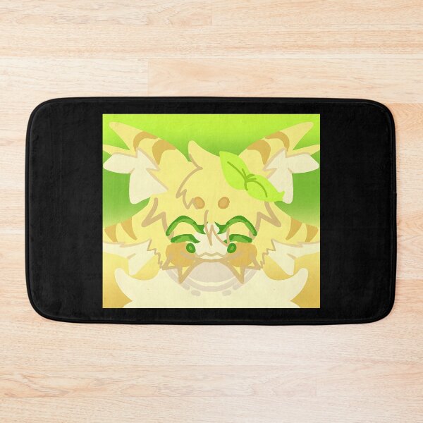 Item preview, Cute Cartoon Creature with Leaf and Green Background designed and sold by J-Mindful.