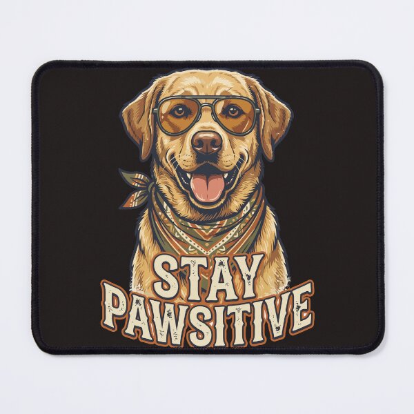 Item preview, Stay Pawsitive Golden Retriever designed and sold by Roddur Collective.