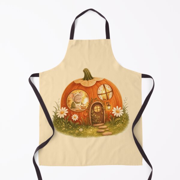 Item preview, Autumn Pumpkin Mouse House Whimsical Fall Illustration with Cozy Cottage Vibes designed and sold by Bloomie_Studio .