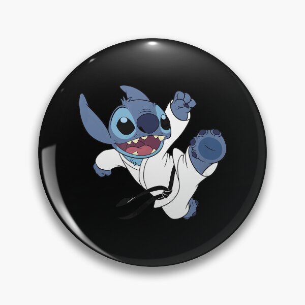 Item preview, Lilo Stitch Karate Kick Black Belt Cute designed and sold by junglecolor.