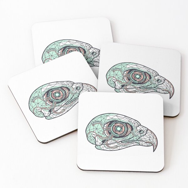 Item preview, Cyberpunk Geometric Eagle Head - Futuristic Sci-Fi Bird Vector Design designed and sold by Nubian Style.