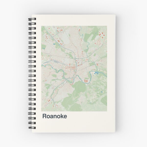 Item preview, Roanoke Minimalistic Map Art designed and sold by MapsNerd.