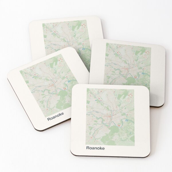 Item preview, Roanoke Minimalistic Map Art designed and sold by MapsNerd.