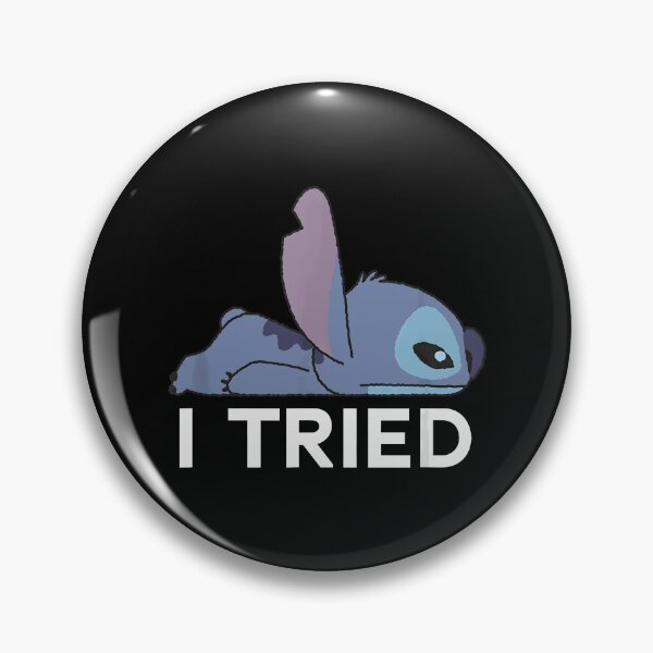 Item preview, Lilo Stitch Lazy Chibi Stitch I Tried Bold designed and sold by junglecolor.