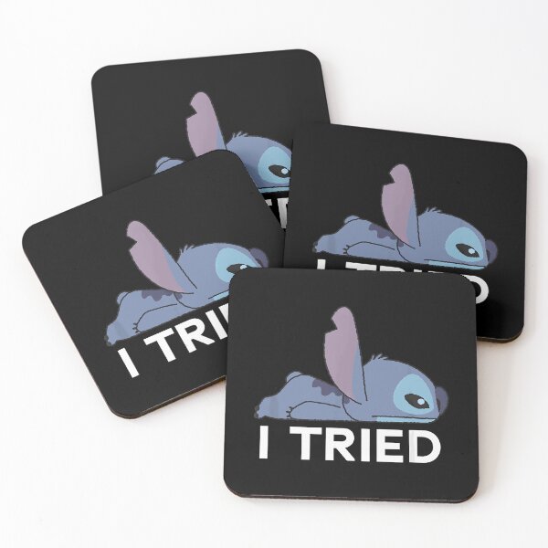 Artikelvorschau, Lilo Stitch Lazy Chibi Stitch I Tried Bold entworfen und verkauft von junglecolor.