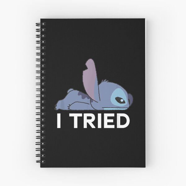 Item preview, Lilo Stitch Lazy Chibi Stitch I Tried Bold designed and sold by junglecolor.