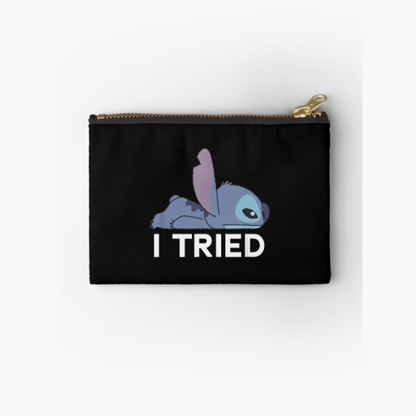 Item preview, Lilo Stitch Lazy Chibi Stitch I Tried Bold designed and sold by junglecolor.