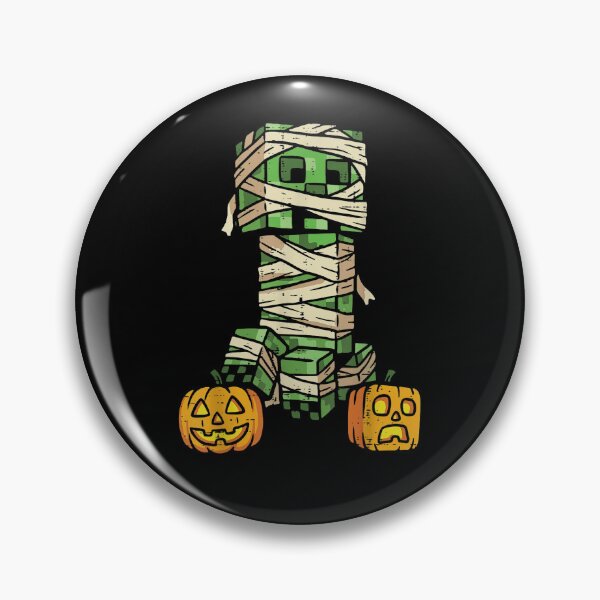 Item preview, Pixel Block Zombie Mummy Halloween Spooky Shirt designed and sold by MandrakeCreati.