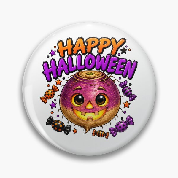 Item preview, Happy Halloween Scottish Neep – Cute Halloween Turnip designed and sold by SMalcolmDesigns.