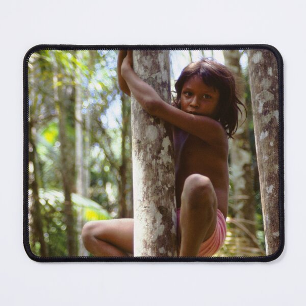 Item preview, Climbing Trees, An Amazon Indian Girl Showing her Jungle Skills designed and sold by JonDelorme.