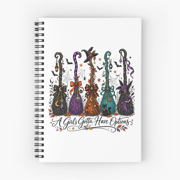 Item preview, A Girls Gotta Have Options Witch Broomstick Halloween Art designed and sold by DesignArtist.ia.