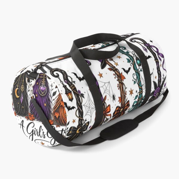 Item preview, A Girls Gotta Have Options Witch Broomstick Halloween Art designed and sold by DesignArtist.ia.