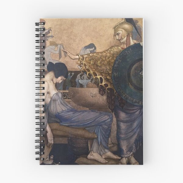 Item preview, The goddess Athena - Classical Painting Greek Mythology Scene Warrior Vintage Art Lovers designed and sold by RickE.