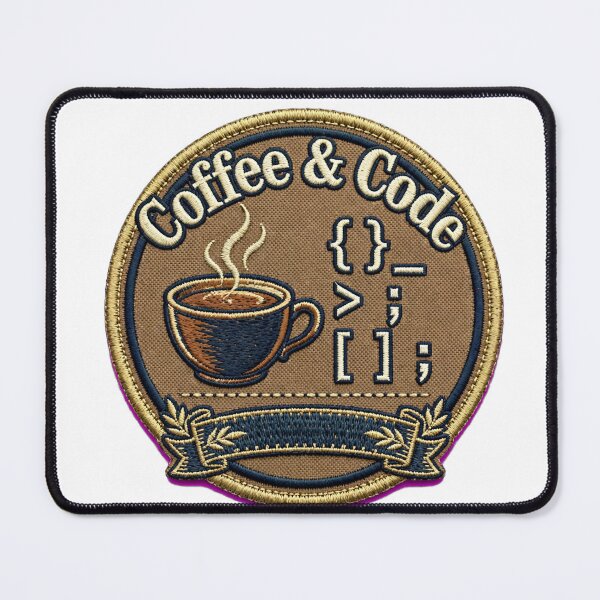Item preview, Coffee & Code - Vintage Programmer Badge - Coding Sticker designed and sold by Htkester1.