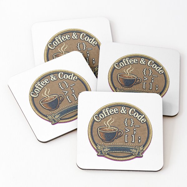 Item preview, Coffee & Code - Vintage Programmer Badge - Coding Sticker designed and sold by Htkester1.