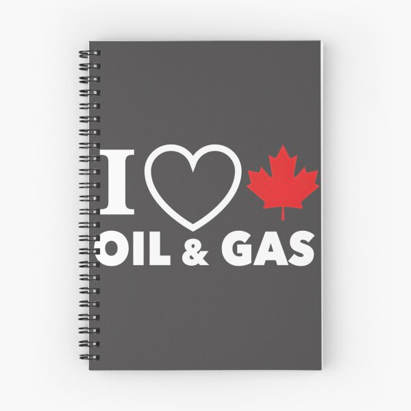 Item preview, I Love Canadian Oil and Gas with Red Heart and Maple Leaf Design Featuring Alberta Pipelines on Black Background designed and sold by richard143.