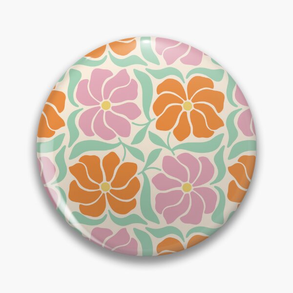 Item preview, Groovy Flowers Pattern | Retro Sunset Pop designed and sold by Petternoholic.