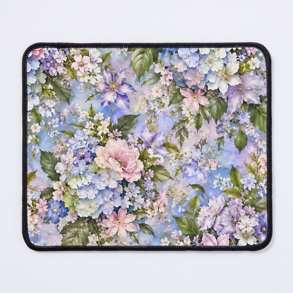 Item preview, Pastel Hydrangea and Paint Splatter Mixed Media Art designed and sold by THE SPLATTERED HAUS BY SAGE BANKS.