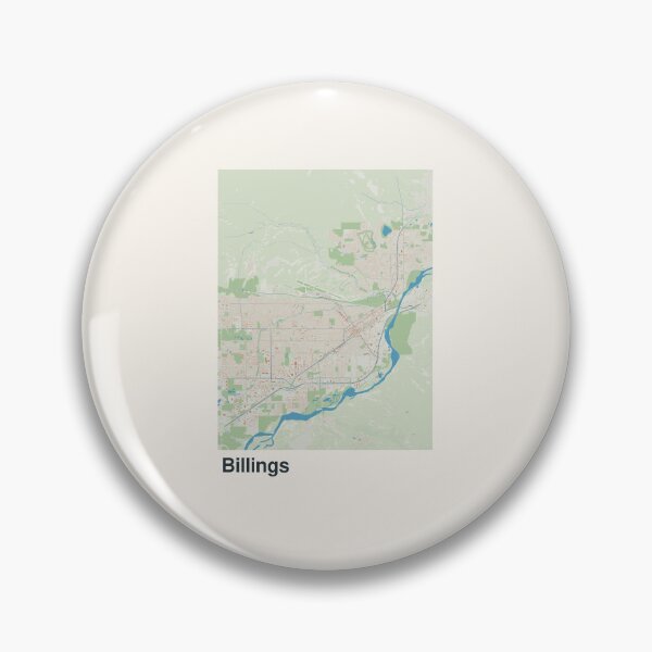 Item preview, Billings Minimalistic Map Art designed and sold by MapsNerd.
