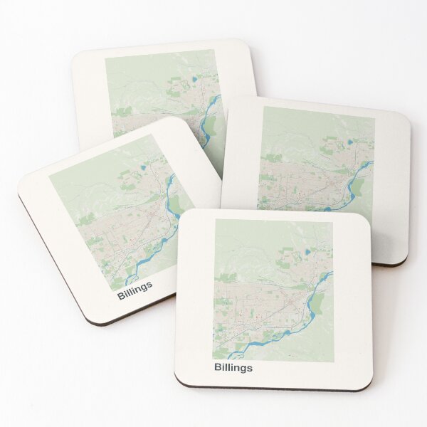 Item preview, Billings Minimalistic Map Art designed and sold by MapsNerd.