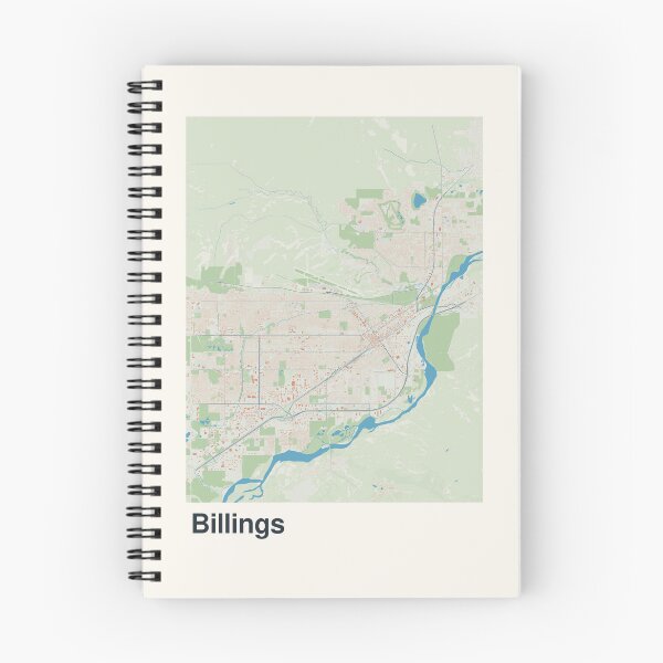 Item preview, Billings Minimalistic Map Art designed and sold by MapsNerd.