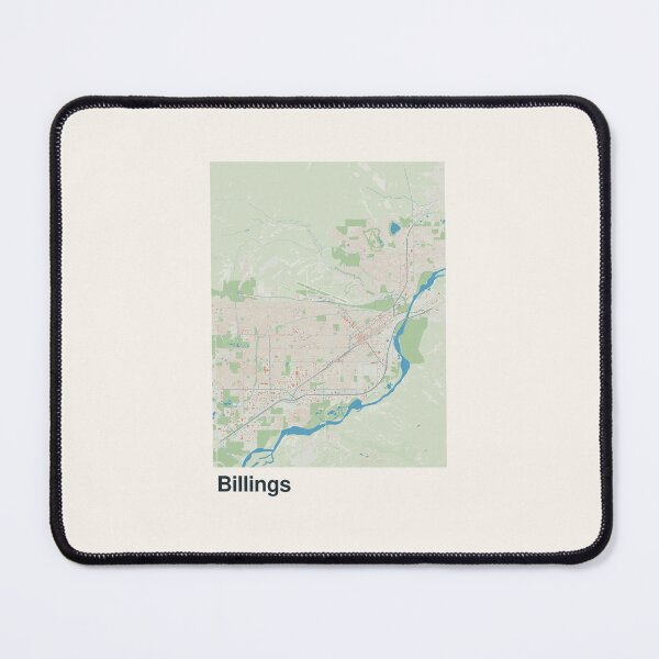 Item preview, Billings Minimalistic Map Art designed and sold by MapsNerd.