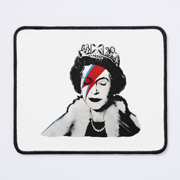 Item preview, Banksy Inspired UK Queen Elizabeth with Rock Band Face Makeup HD Artwork designed and sold by richard143.