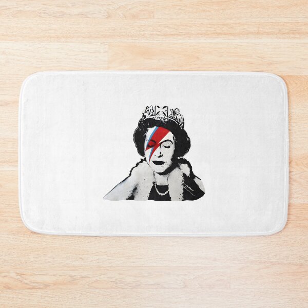Item preview, Banksy Inspired UK Queen Elizabeth with Rock Band Face Makeup HD Artwork designed and sold by richard143.