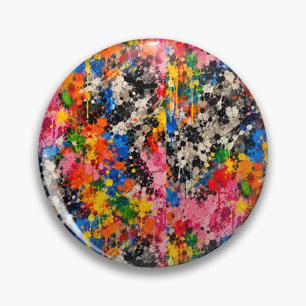 Item preview, Primary Spectrum Splatter Action Abstract Art designed and sold by THE SPLATTERED HAUS BY SAGE BANKS.