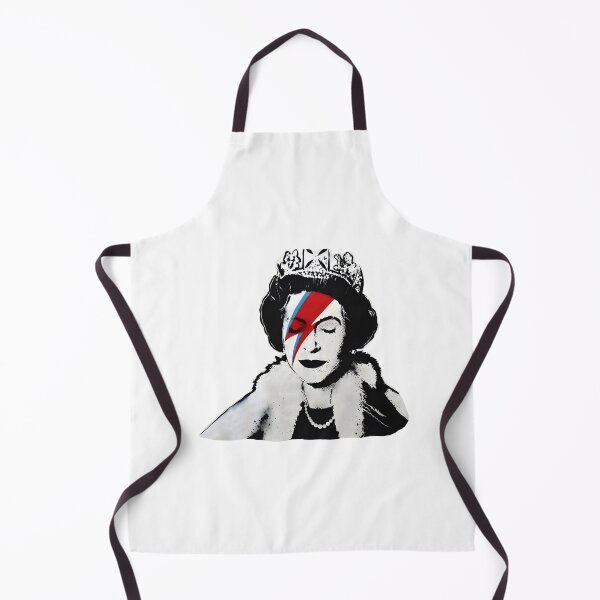 Item preview, Banksy Inspired UK Queen Elizabeth with Rock Band Face Makeup HD Artwork designed and sold by richard143.