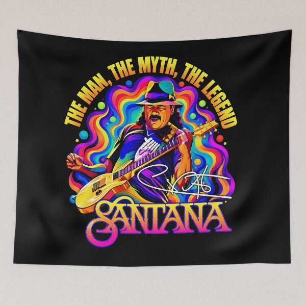 Item preview, Devadip Santanaa The Man The Myth The Legend Psychedelic Graphic designed and sold by CamilleNorris.