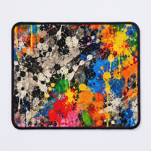 Item preview, Primary Spectrum Splatter Action Abstract Art designed and sold by THE SPLATTERED HAUS BY SAGE BANKS.