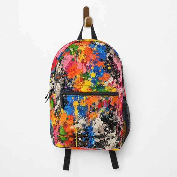 Item preview, Primary Spectrum Splatter Action Abstract Art designed and sold by THE SPLATTERED HAUS BY SAGE BANKS.