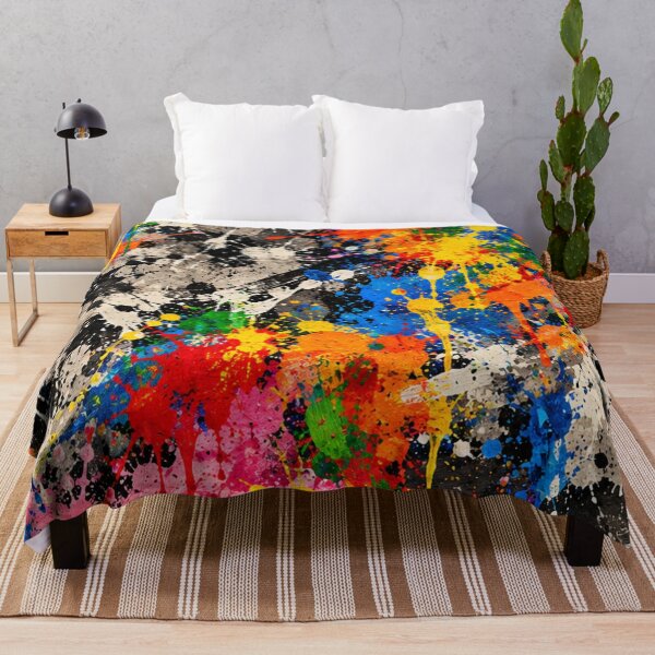 Item preview, Primary Spectrum Splatter Action Abstract Art designed and sold by THE SPLATTERED HAUS BY SAGE BANKS.