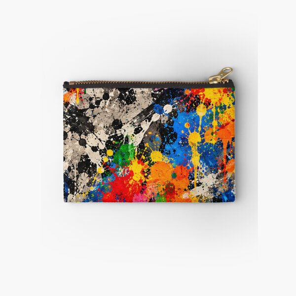 Item preview, Primary Spectrum Splatter Action Abstract Art designed and sold by THE SPLATTERED HAUS BY SAGE BANKS.