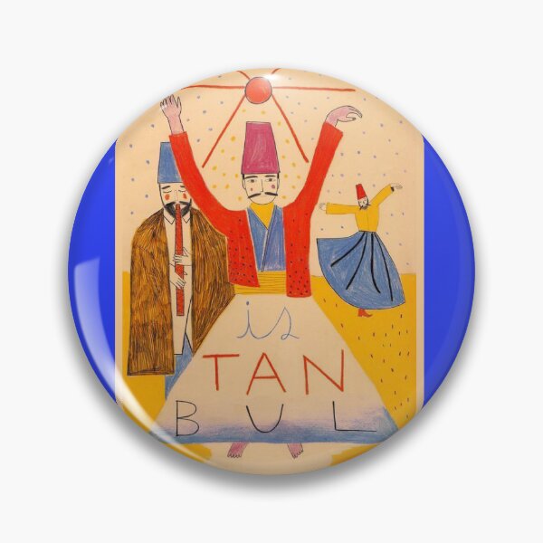 Item preview, Istanbul Whirling Dervishes Sufi Folk Art Illustration designed and sold by ABRAKADABRA!.