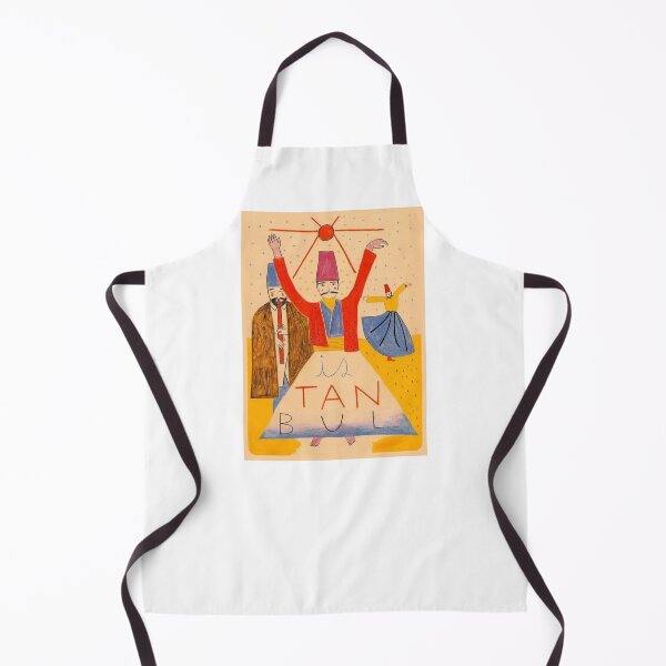 Item preview, Istanbul Whirling Dervishes Sufi Folk Art Illustration designed and sold by ABRAKADABRA!.