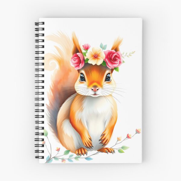 Item preview, Squirrel Wearing Floral Crown designed and sold by ARTAFACT.