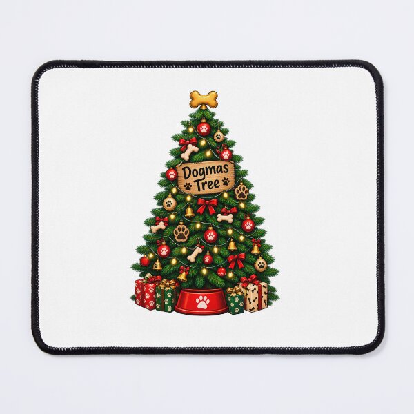 Item preview, Dogmas Tree Christmas Dog Lover Funny Christmas Tree Holiday Design designed and sold by Fine Art California.