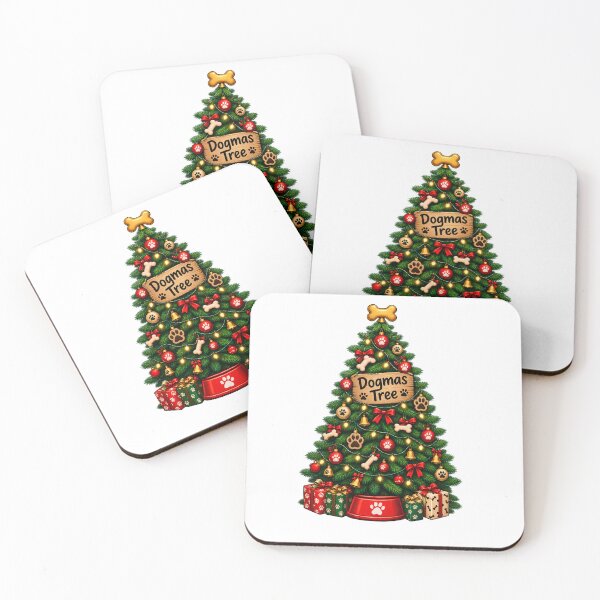Item preview, Dogmas Tree Christmas Dog Lover Funny Christmas Tree Holiday Design designed and sold by Fine Art California.
