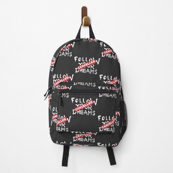 Item preview, Banksy Quote Follow Your Dreams Cancelled Cynical Graffiti Text on Black Background High Quality Design designed and sold by richard143.