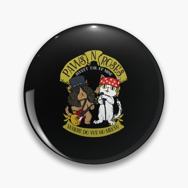 Item preview, Paws N Roses Sweet Tail of Mine Cat Rock Parody designed and sold by VesperaVoid.