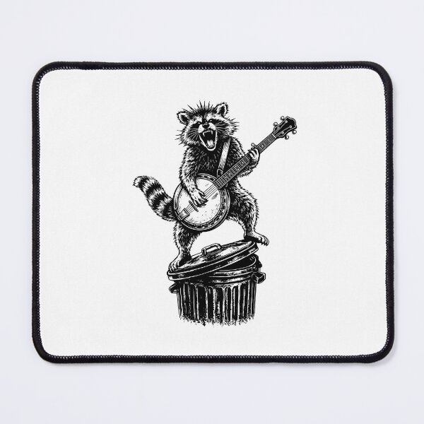 Artikelvorschau, Waschbär spielt Banjo entworfen und verkauft von gunaone-design.